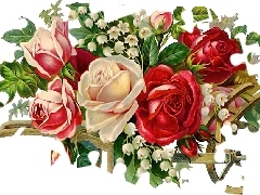 Różnych, Kwiatów, Bukiet