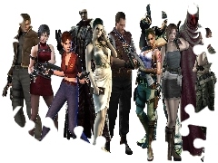 Gra, Resident Evil, Postacie
