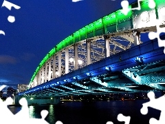 Most, Rzeka, Oświetlony