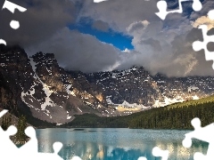 Góry, Jezioro, Chmury
