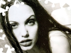 długie włosy, Angelina Jolie