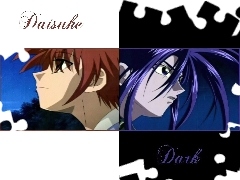 ludzie, Dark, D N Angel, twarze, Daisuke