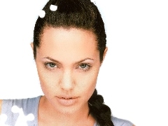 niebieski top, Angelina Jolie