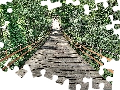 Most, Zieleń, Drewniany