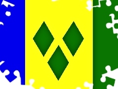 I Grenadyny, Vincent, Flaga, Saint