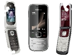 Otwarta, Czarna, Nokia 7020, Srebrna