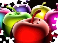 Jabłka, Kolorowe