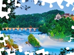 Most, Kaskada, Spieniona, Rzeka