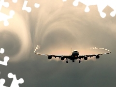 Turbulencje, Powietrza, Samolot