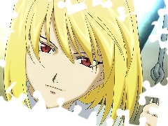 blond włosy, czerwone oczy, Shingetsutan Tsukihime