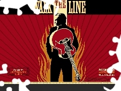 gitara, mężczyzna, Walk The Line