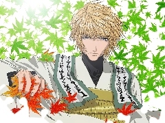 facet, liście, Saiyuki