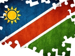 Państwa, Republika Namibii, Flaga