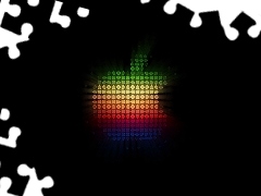 Logo, Apple, Neonowe