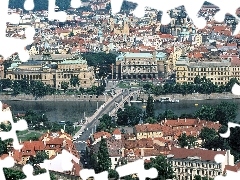 Most Karola, Praga, Panorama, Miasta