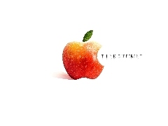 Apple, Logo, Nadgryzione, Jabłko