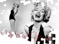 Marilyn Monroe, Autograf, Roześmiana