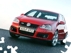 GTI, Czerwony, Volkswagen Golf 5