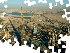 Dubaju, Wieża, Dubaj, Cienie, Burj Khalifa