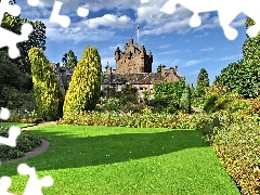 Ogród, Szkocja, Zamek