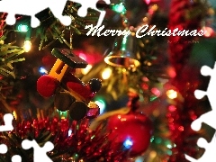 Boże Narodzenie, Święta, Ozdoby, Życzenia, Choinka