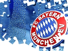 woda, sport, Bayern Monachium, krople, piłka nożna