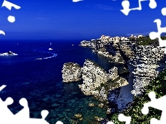 Morze Śródziemne, Francja, Bonifacio, Wybrzeże, Korsyka
