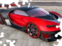 2015, VGT, Czerwony, Bugatti Vision Gran Turismo