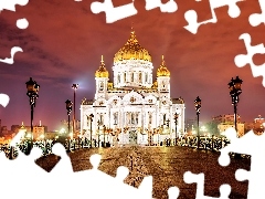 Most, Sobór Chrystusa Zbawiciela, Rosja, Latarnie, Moskwa