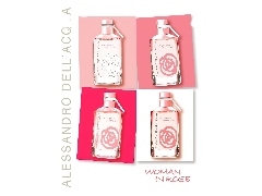perfumy, in, rose, Alessandro Dellacqua, flakon, woman