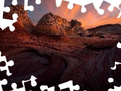 Vermilion Cliffs National Monument, Formacje skalne, Arizona, White Pocket, Skały, Pomnik narodowy, Stany Zjednoczone