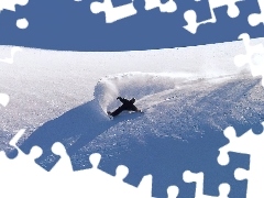 śnieg, snowboardzista, Snowbording, deska