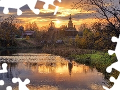 Cerkiew, Drzewa, Rosja, Rzeka Kamienka, Obwód włodzimiersk
