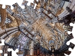 Panorama sferyczna, Wnętrze, Lincoln, Katedra, Anglia