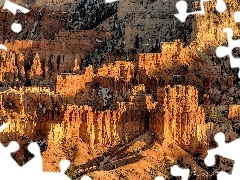Kanion, Skały, Utah, Park Narodowy Bryce Canyon, Stany Zjed