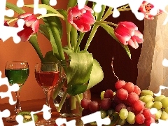 Wino, Tulipany, Winogrona