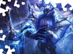 Aatrox, League of Legends Prestige Edition, HeĹm, PostaÄ, Gra, Uniform, Miecz