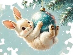 Gałązki, Królik, Bombka