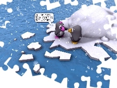 Śnieg, Kra, Pingwiny