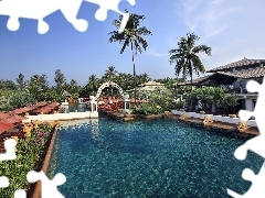 Malediwy, Tropik, Hotel, Basen
