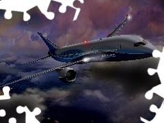 Boeing, Chmury, Samolot