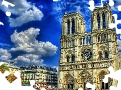 Paryż, Francja, Katedra Notre-Dame