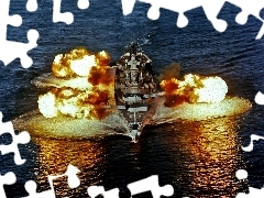 Salwa, Artylerii, USS New Jersey