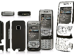 Panorama, Srebrna, Nokia E65, Czarna
