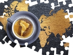 Kawy, Mapa, Filiżanka
